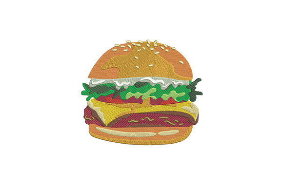 Cheese Burger Embroidery Design Review