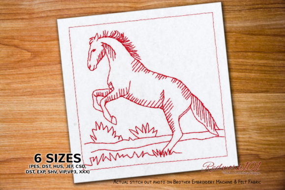 Jumping Horse Redwork Review