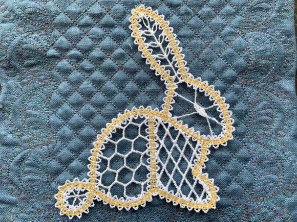 Lace Bunny Embroidery Design