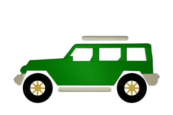 Off Road Car Embroidery Design